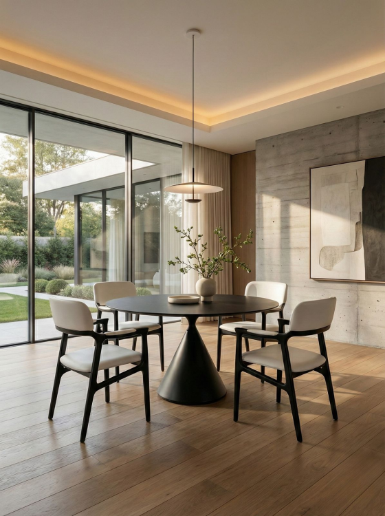 שולחן אוכל עגול דגם | Sun קרמיקה