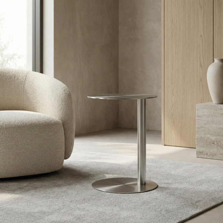 שולחן צד נירוסטה – דגם SOLO