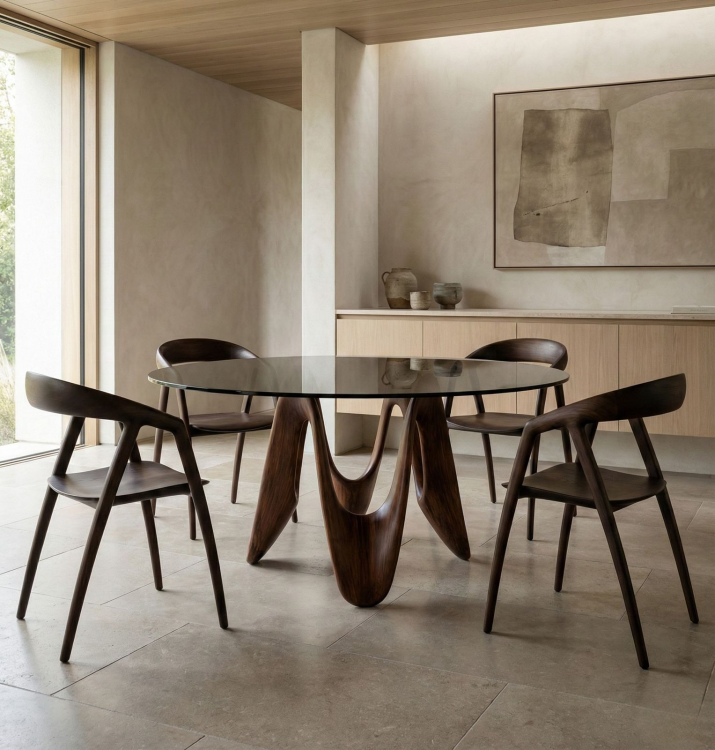 שולחן אוכל עגול - Louis Brown