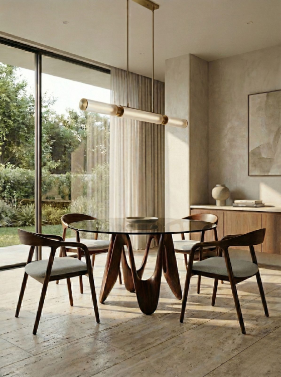 שולחן אוכל עגול - Louis Brown