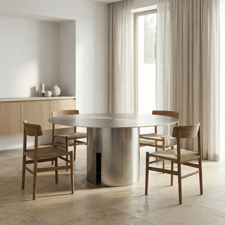 שולחן אוכל עגול - דגם Meri